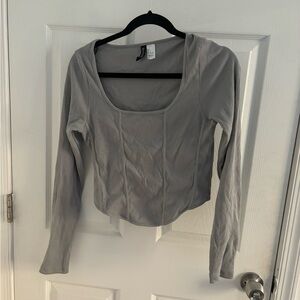MOVING SALE LONG SLEEVE STRUCTURED GOING OUT TOP